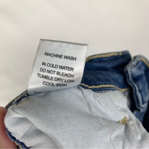 Judy Blue womens size small Denim Shorts jeans Bermuda distressed cut off 8in bl - Picture 5 of 11